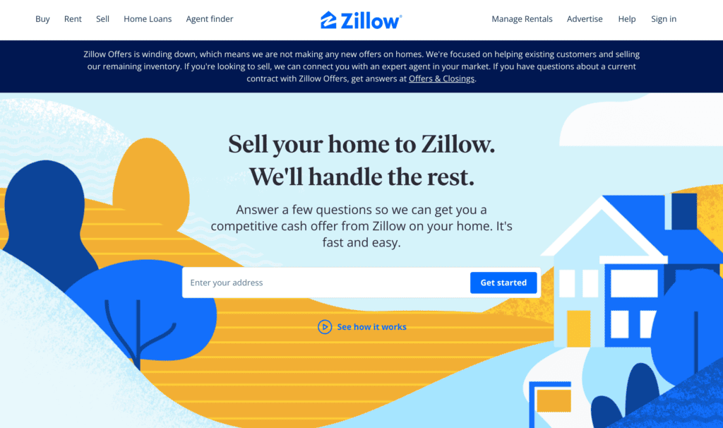 United States Real Estate Investor - Real estate investing media - Zillow Offers Screenshot, November 2021