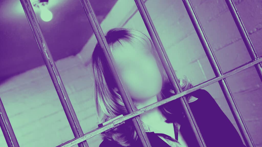 jailed woman
