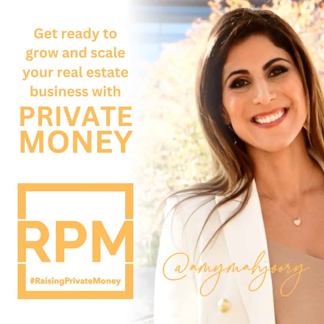 Raising Private Money, Amy Mahjoory