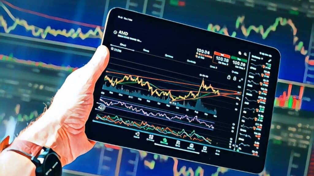 The Importance Of Financial Freedom - man holding tablet computer checking stock market prices mutual funds