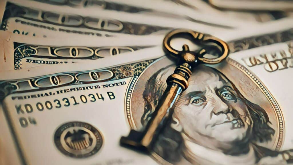 The Importance Of Financial Freedom - WEALTH SKELETON KEY $100 dollar bills