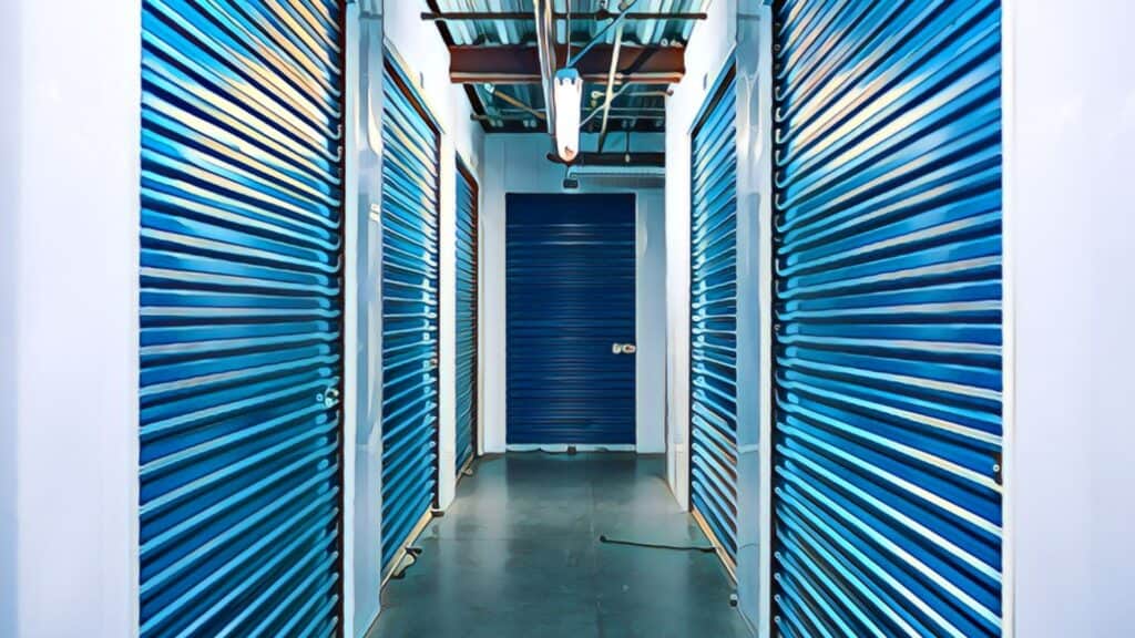 Are Storage Units Profitable blus self-storage hallway polished concrete floor steel