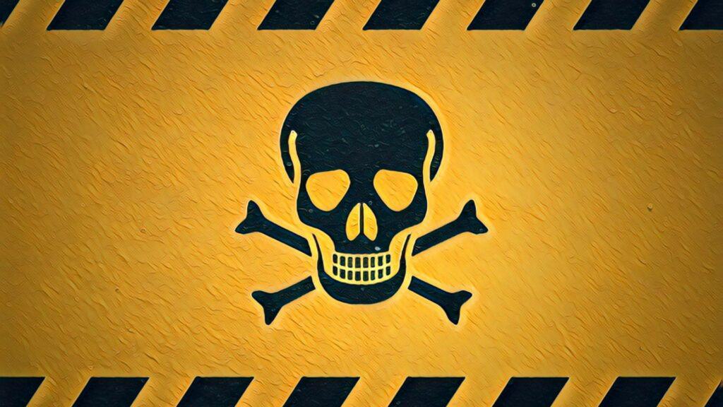 Unlock REI Potential with AI - danger skull and bones yellow sign