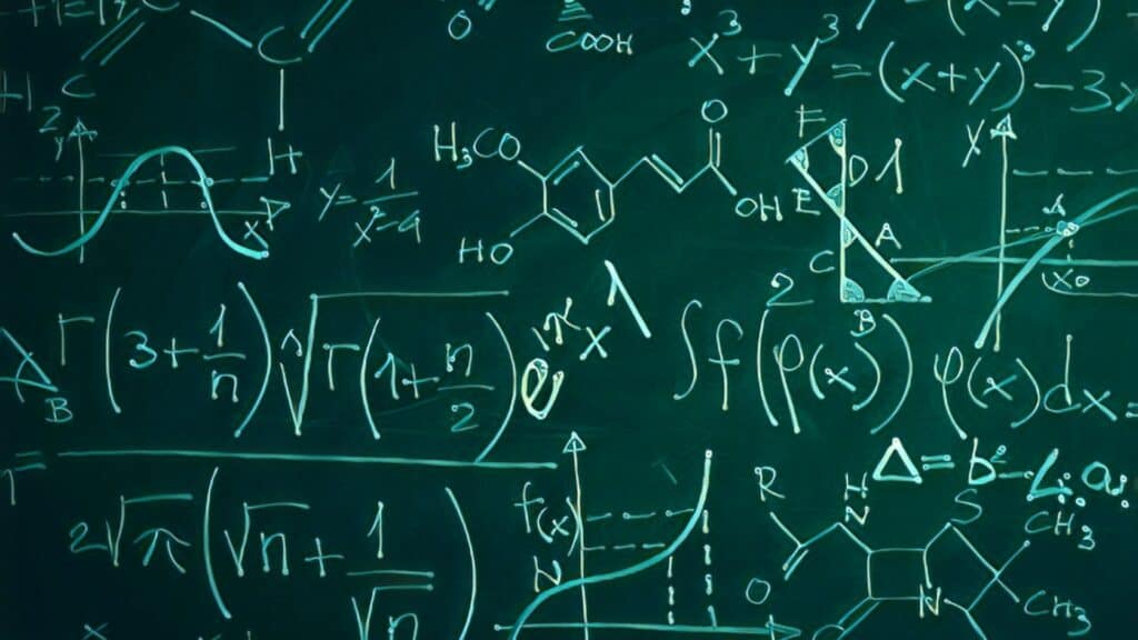 Real Estate Investing Myths Debunked calculations chalkboard chalk writing classroom learning mathematics math equations genius smart intelligence expert