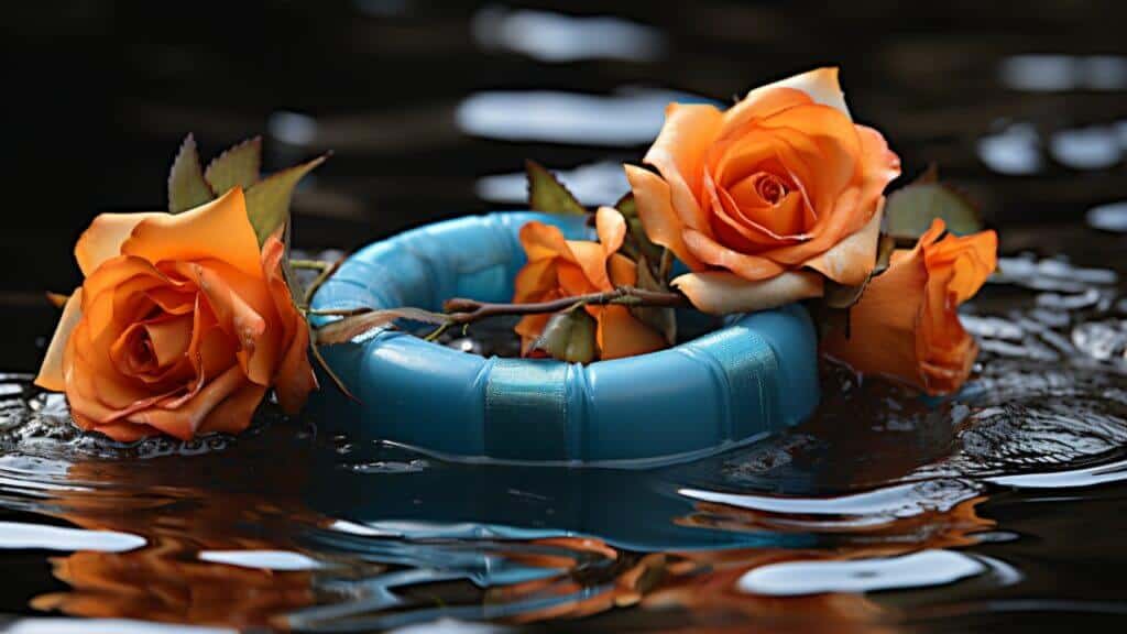 OceanGate Titan Submersible Incident as a Metaphor for Real Estate Investing (Risk, Reward, and Adventure) burial at sea memorial wreath with flowers floating on water