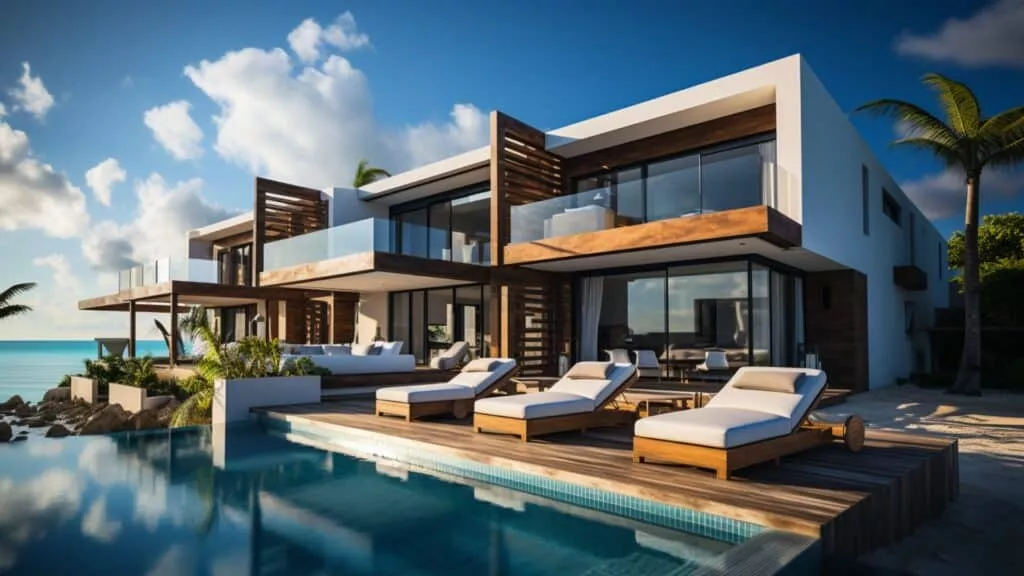 The Ultimate Guide to Florida Real Estate Investing - Florida mansion, infinity pool modern home construction