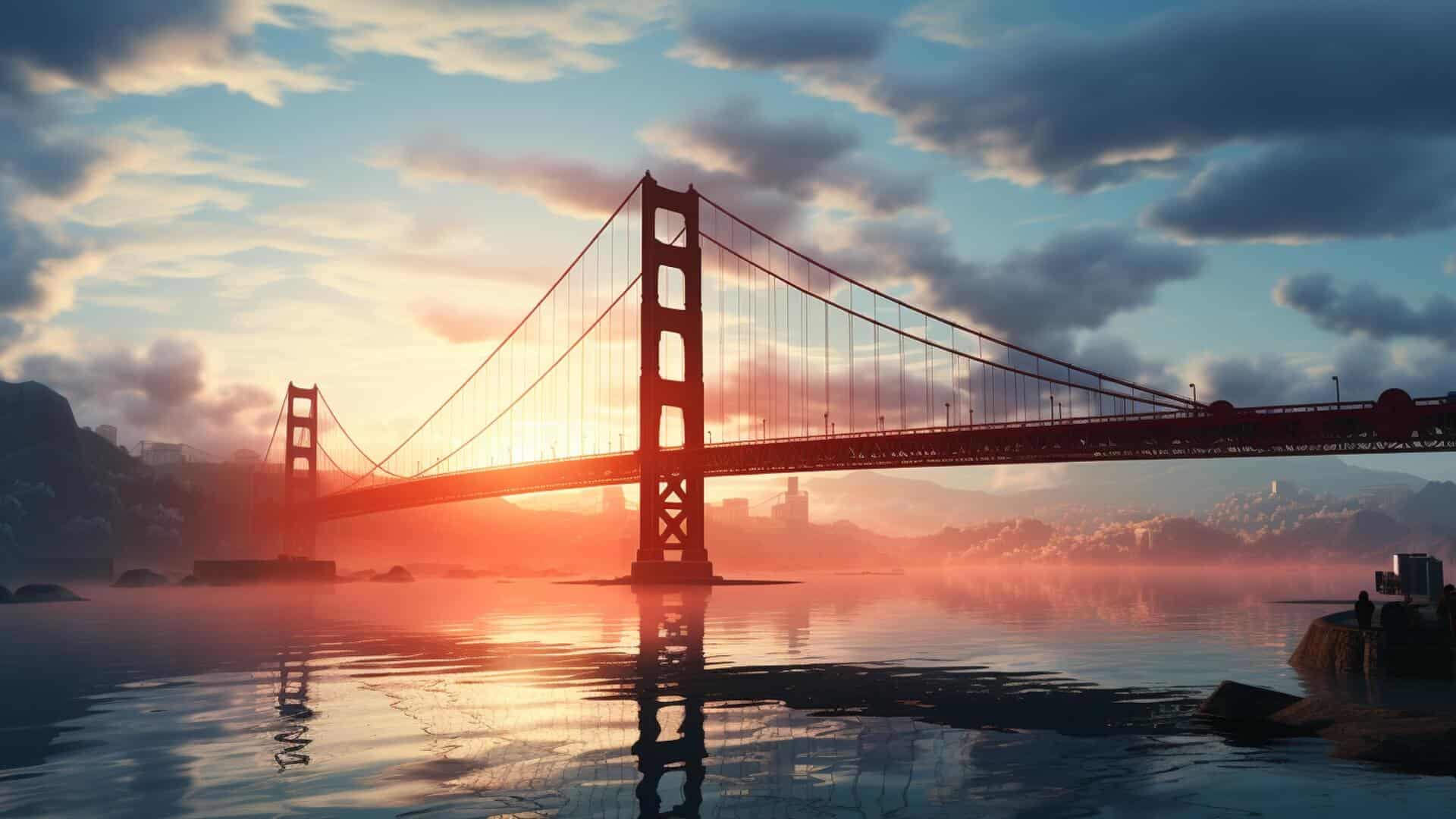 Why California is a Great State for Real Estate Investing - Golden Gate Bridge at sunset