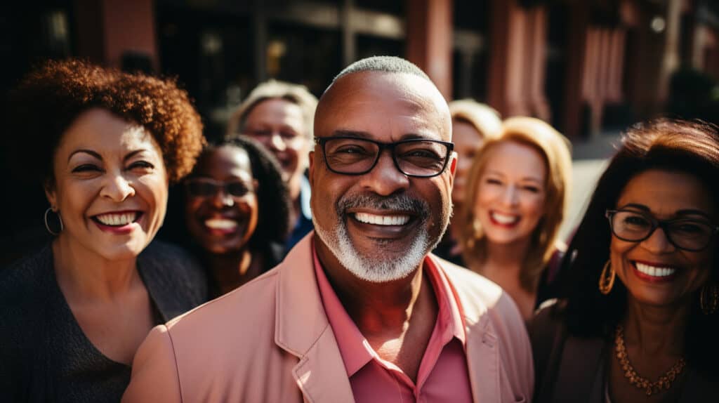 How to Invest in Tropical Real Estate - multicultural group of smiling people standing outside posing for photo