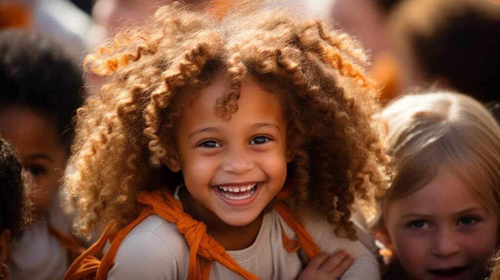 How to Invest in Tropical Real Estate - many palm trees on island beach, young little girl, mixed race, auburn curly hair, age 6