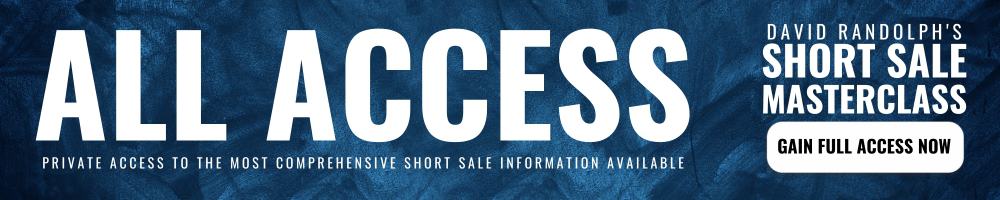 Exclusive all-access pass to David Randolph's Short Sale Masterclass