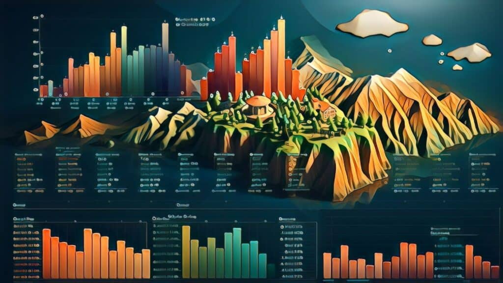 Commercial Real Estate Financial Crisis (Post Pandemic 2023 Market Statistics and Future Analysis) - Statistia market trends digital art rendition