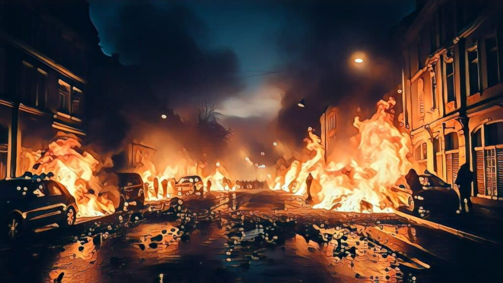 $94.5B Rampant U.S. Retail Theft (Real Estate Investing Fallout Imminent) - streets on fire from looting, cars on fire
