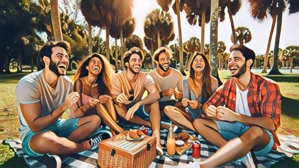 Advantages of Lake Nona Real Estate Investing (Orlando, Florida Health Hub of High Returns) - group of friends having picnic at the park