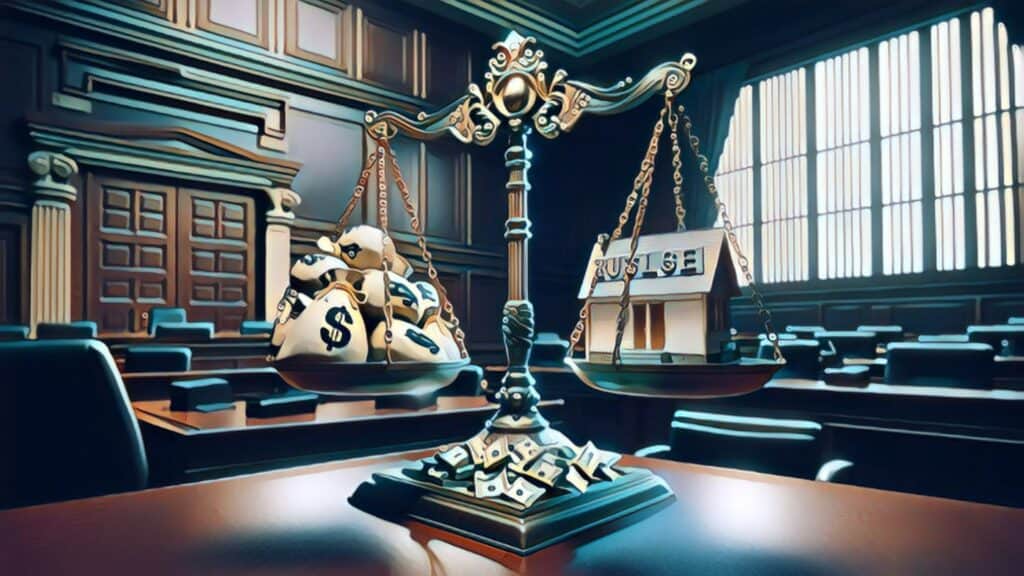 NAR Found Guilty in $1.5B Loss (Massive Commissions Dead) - judges chamber, scales of justice, verdict and ruling