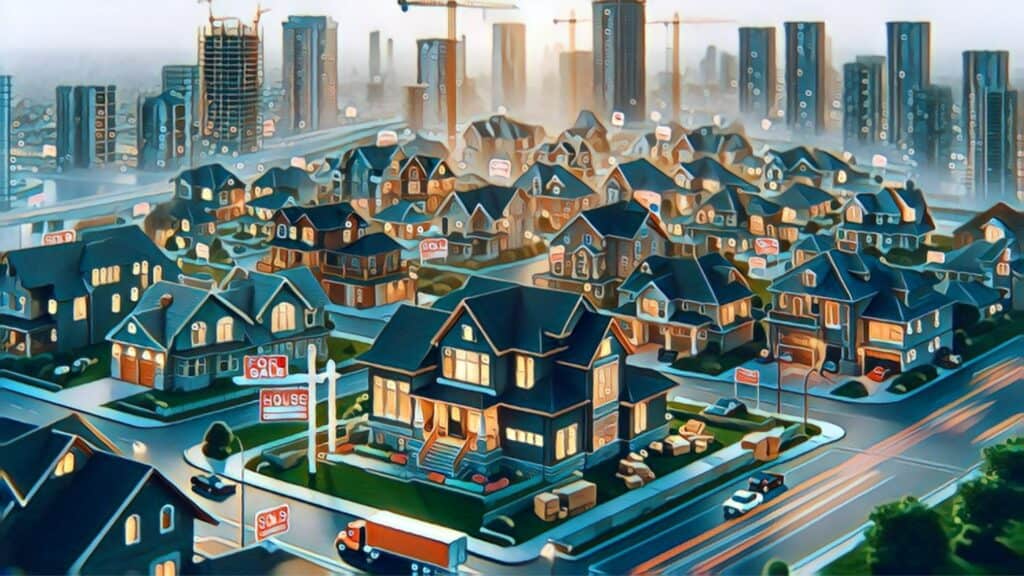 2023 Real Estate Market vs. 2022 (Comprehensive Comparison, Analysis, and Forecast) - residential neighborhood and street