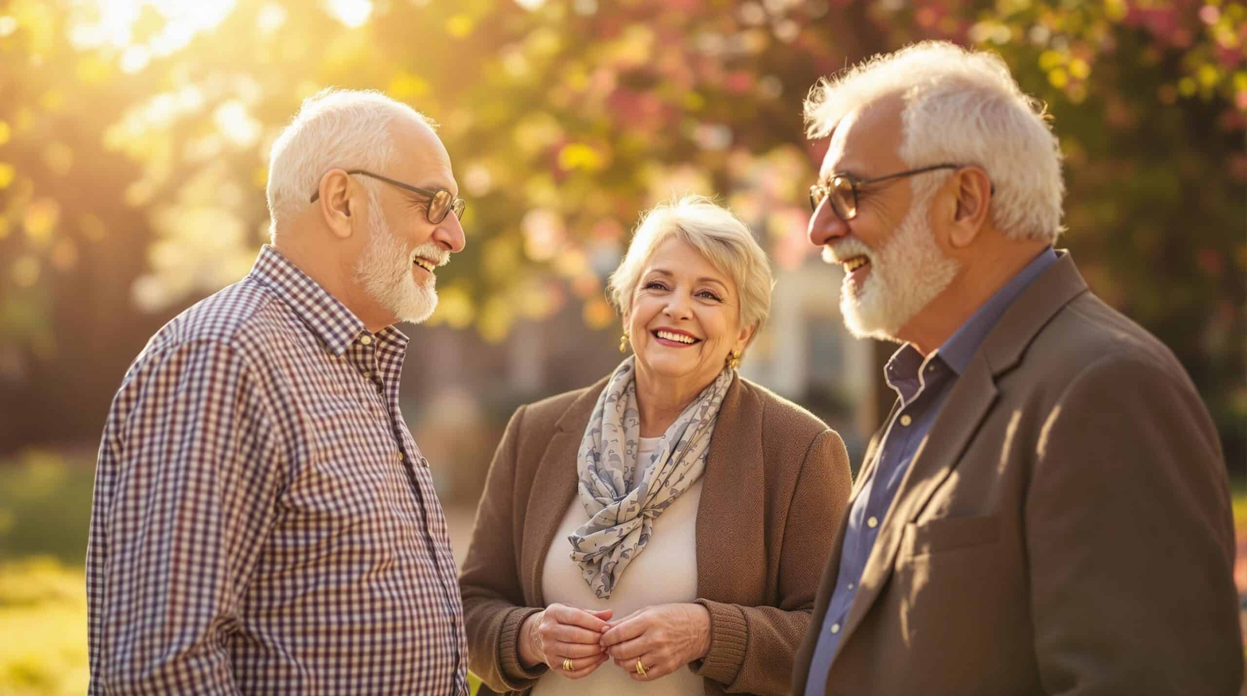 Real Estate Investing JVS for Retirees (Turning Equity Into Passive Income) - group of retirees meeting outside together
