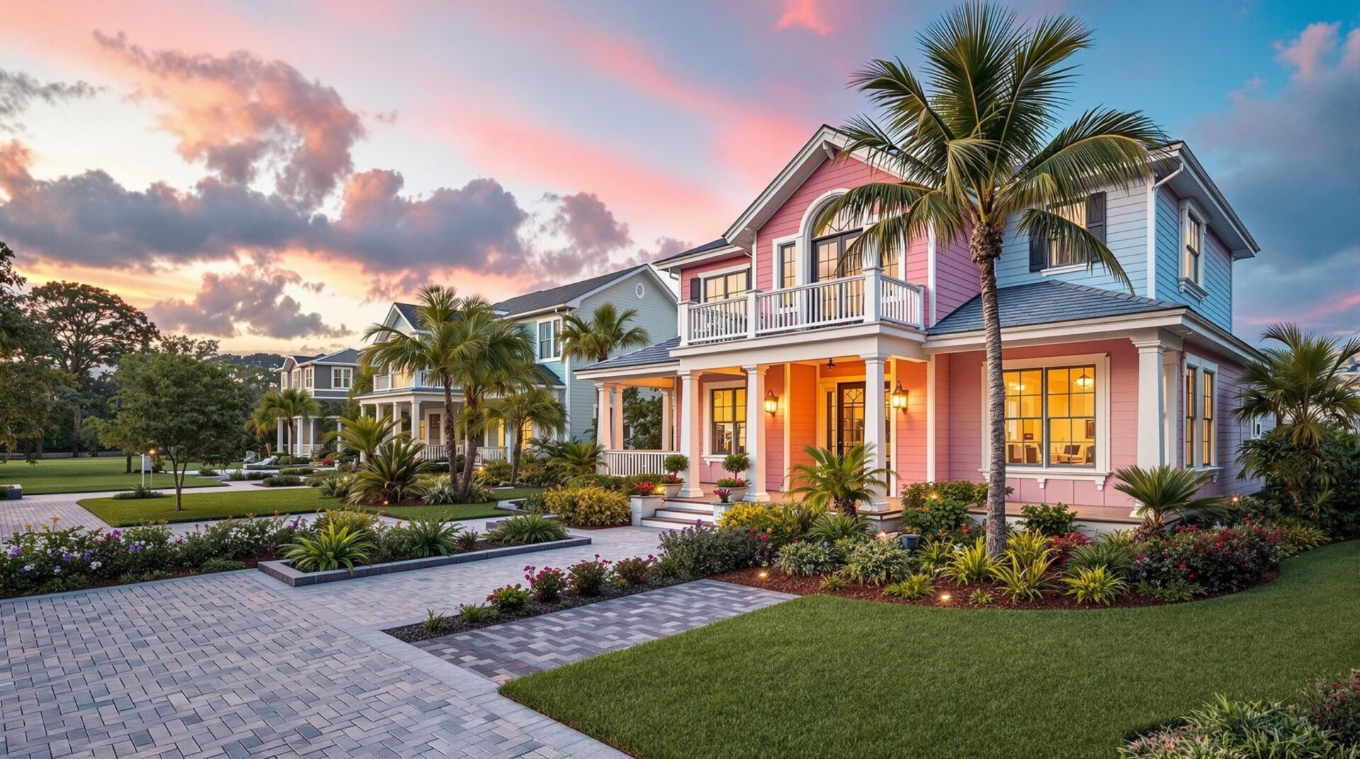 Boost Palm Coast Rental Appeal With Affordable Painting Hacks - beautiful pastel florida homes