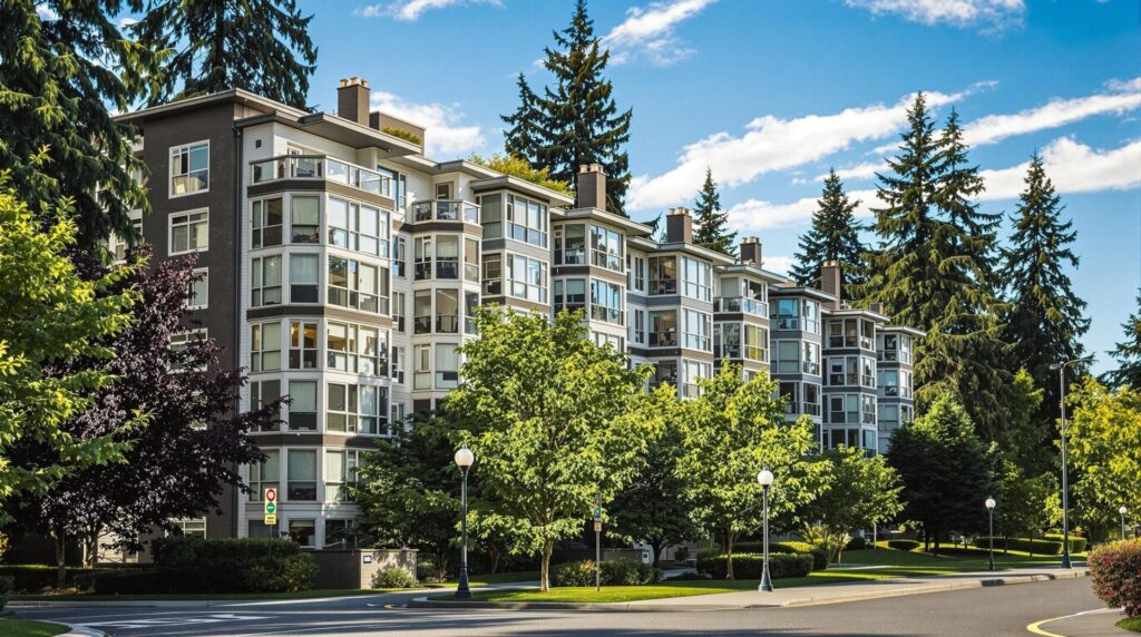 multifamily apartment building in Bellevue, Washington