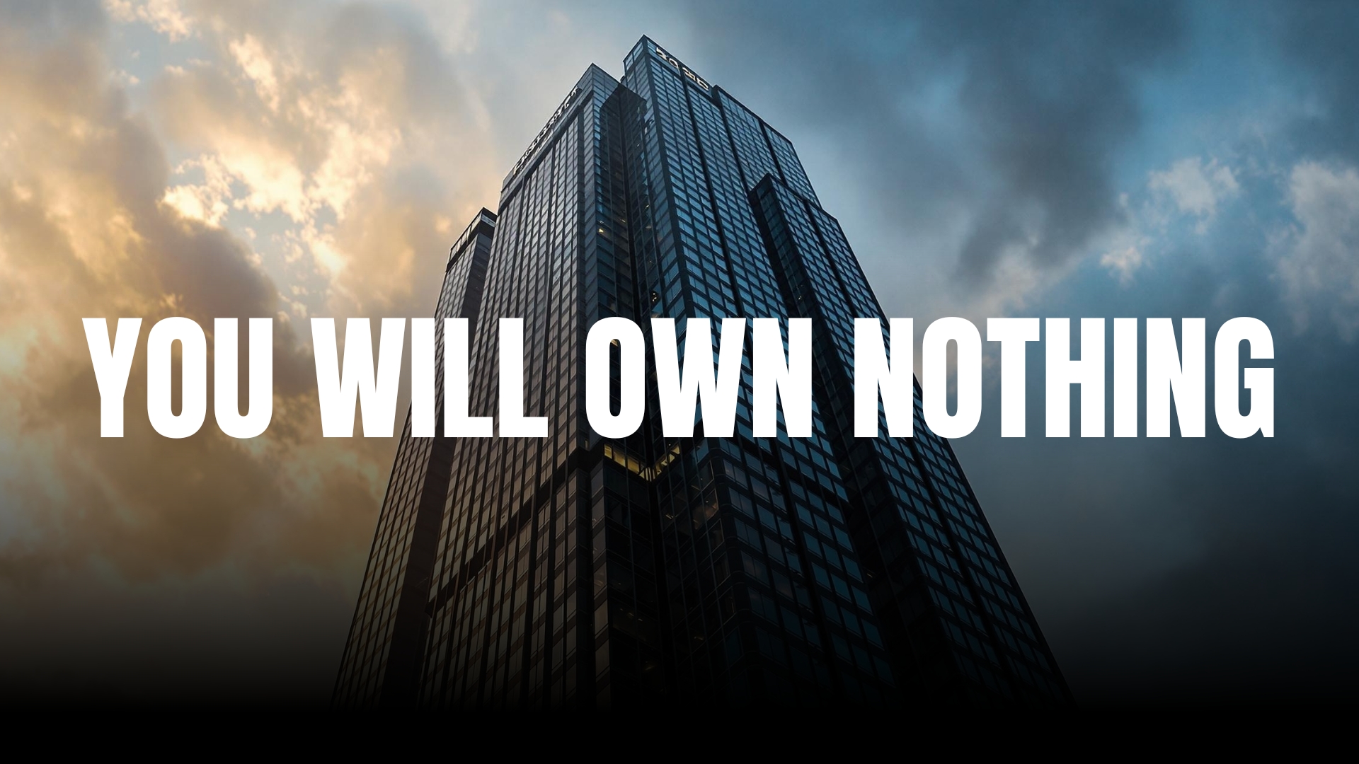 Blackstone masterplan imagined: "You Will Own Nothing."
