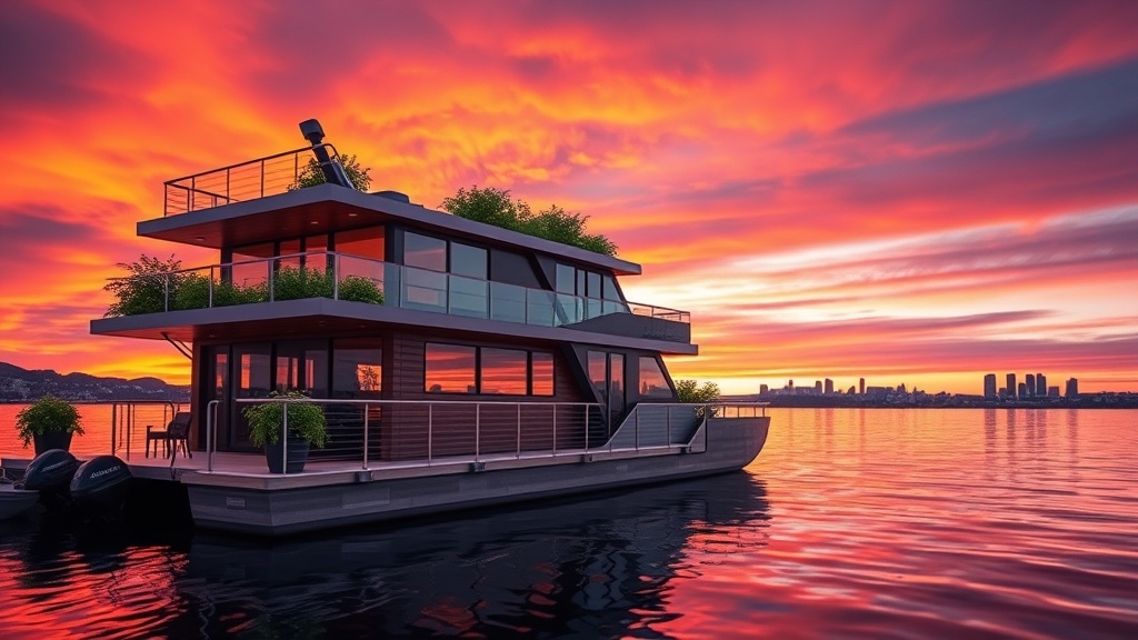 modern houseboat design marvel
