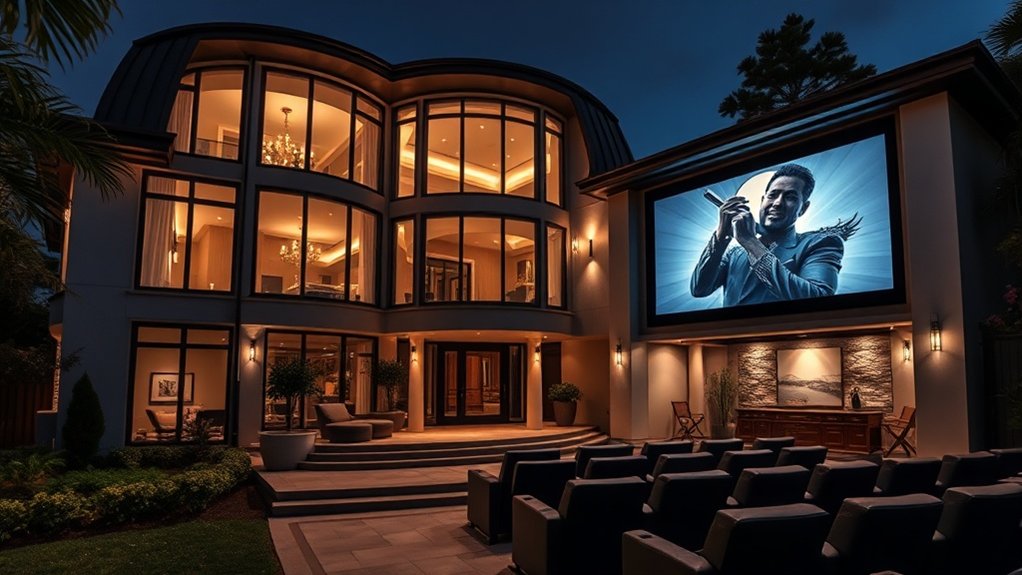 luxury home with theater
