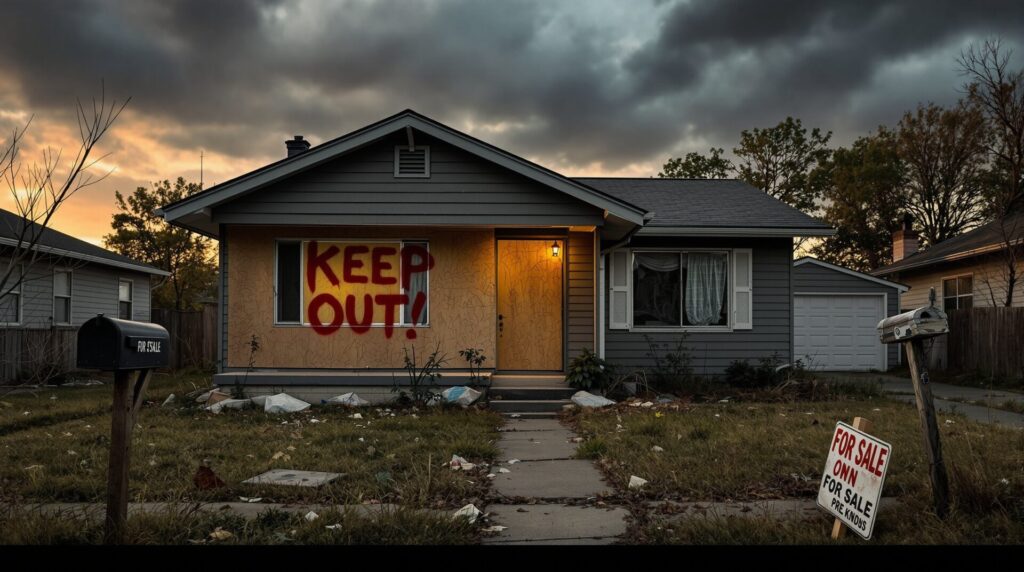 A vacant home becomes a battlefield as investors fight back against the growing squatter vigilance sweeping the nation.