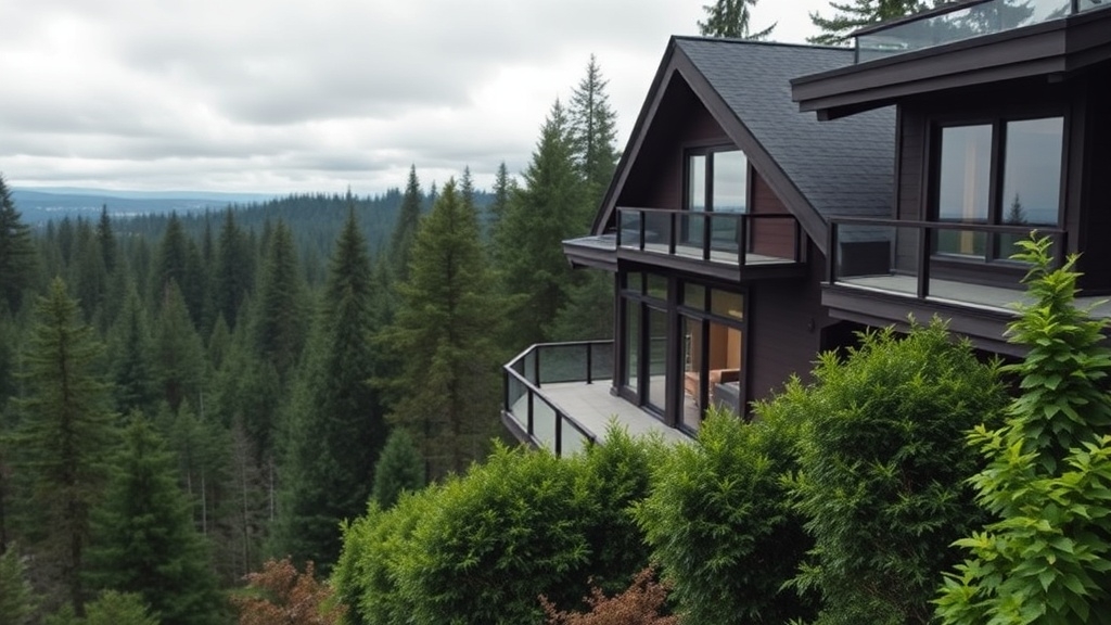 stunning forest view home