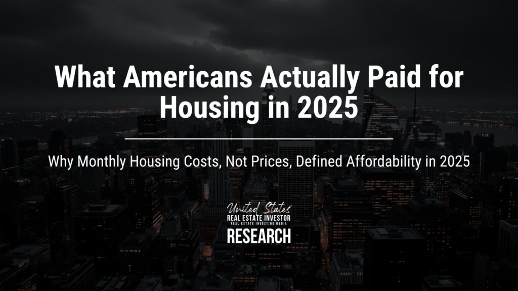 What housing in 2025 really cost Americans each month when all expenses were counted.