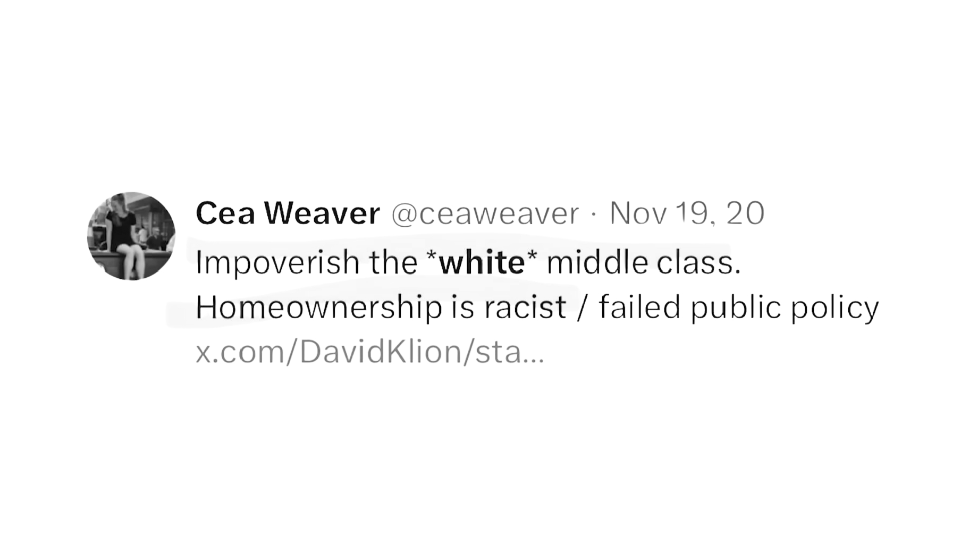 Quote by Cea Weaver on X formerly Twitter