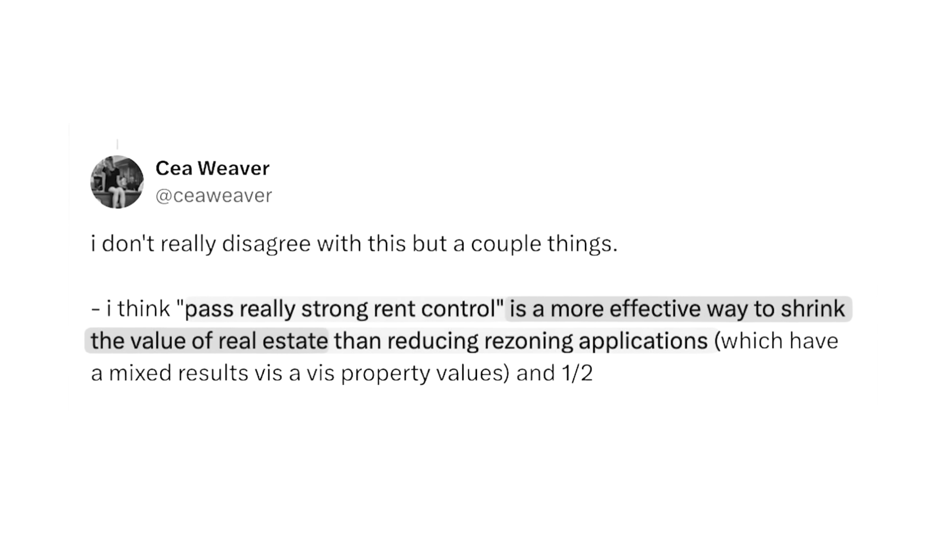 Quote by Cea Weaver on X formerly Twitter