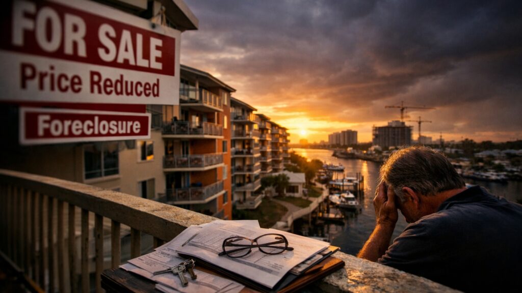 Rising HOA fees, insurance costs, and condo inventory are forcing investors out and potentially creating a 2026 Florida crash.