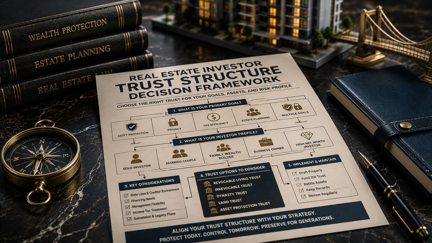 Real estate trust strategy planning scene
