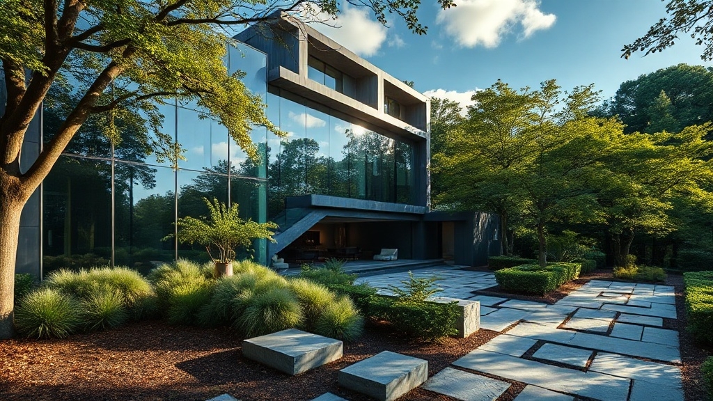 new york mirrored nature home